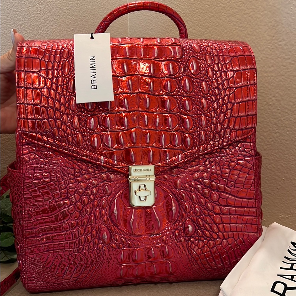Brahmin Liz Red Dragon Melbourne bag
